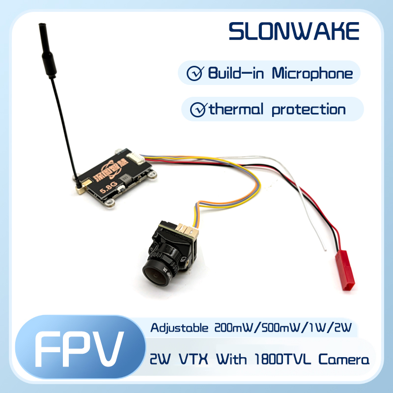 SLONWAKE 5.8G 56CH 2W transmit - đánh giá và giá Fpv Drone Transmitter