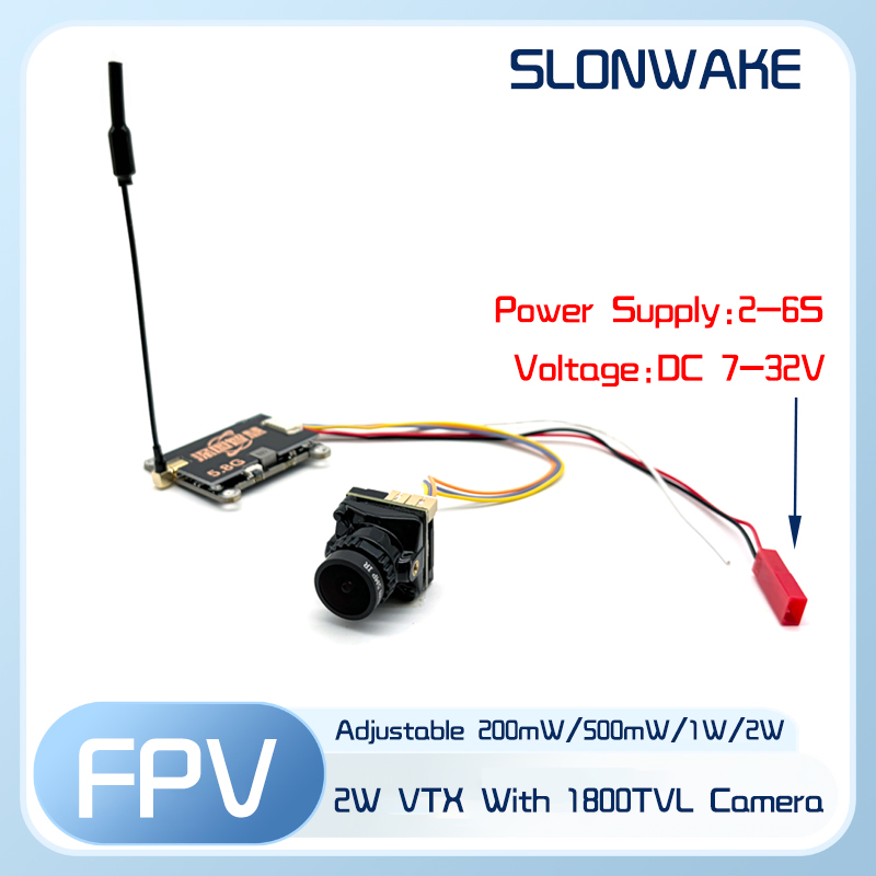 SLONWAKE 5.8G 56CH 2W transmit - đánh giá và giá Fpv Drone Transmitter