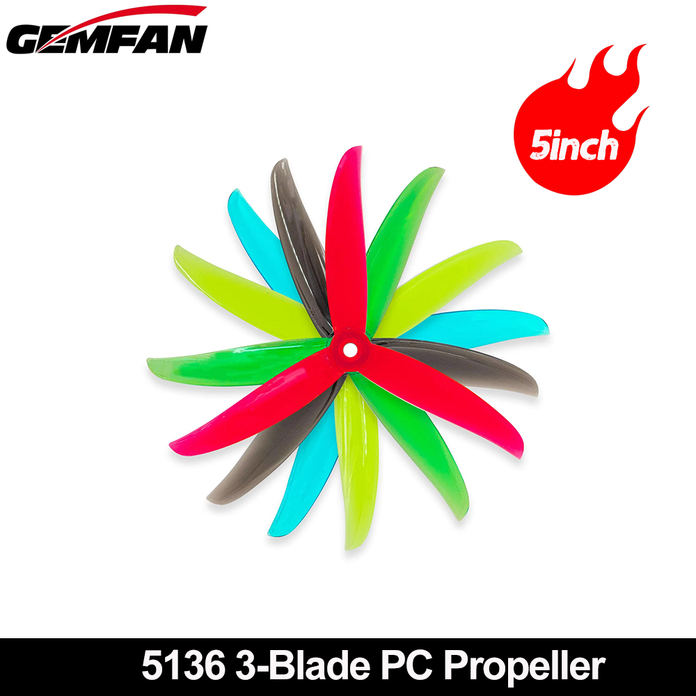 Gemfan VANOVER 5136 3 Blade PC - đánh giá và giá Fpv Drone Quadcopter