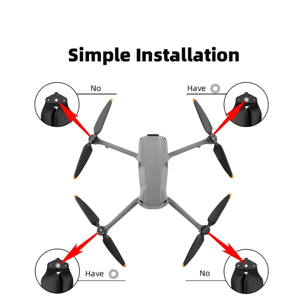 2/4 Pairs Low Noise 8747F Prop - đánh giá và giá Dji Drone Air 3