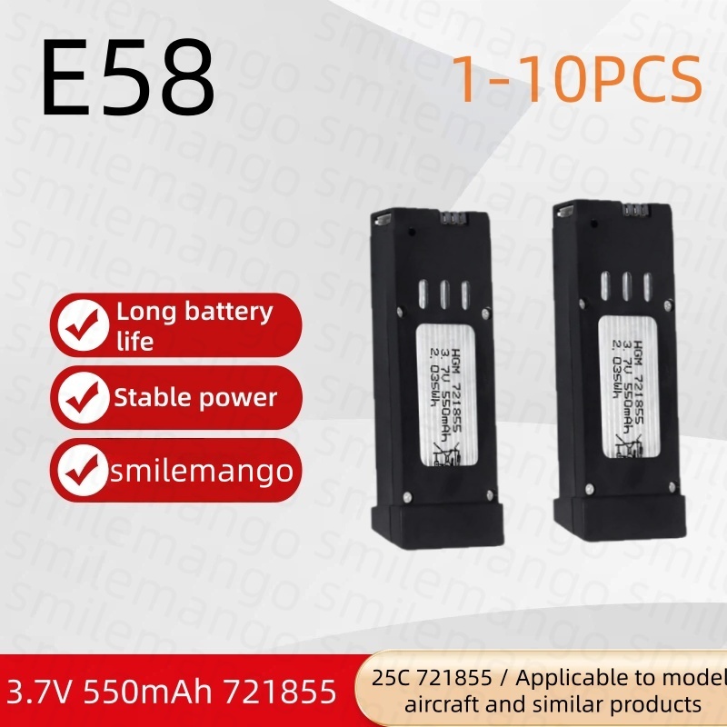 1-10PCS 3.7V 550mAh RC Drone L - đánh giá và giá Eachine Drone E58