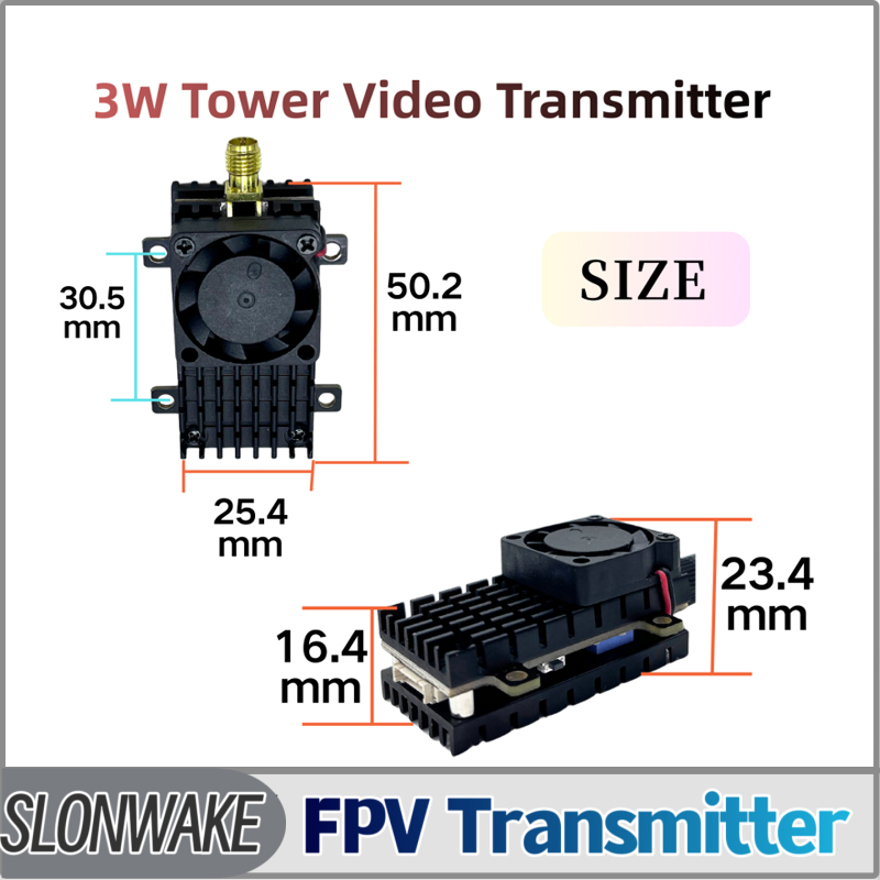 SLONWAKE 5.8G 3000mW Simulatio - đánh giá và giá Fpv Drone Transmitter