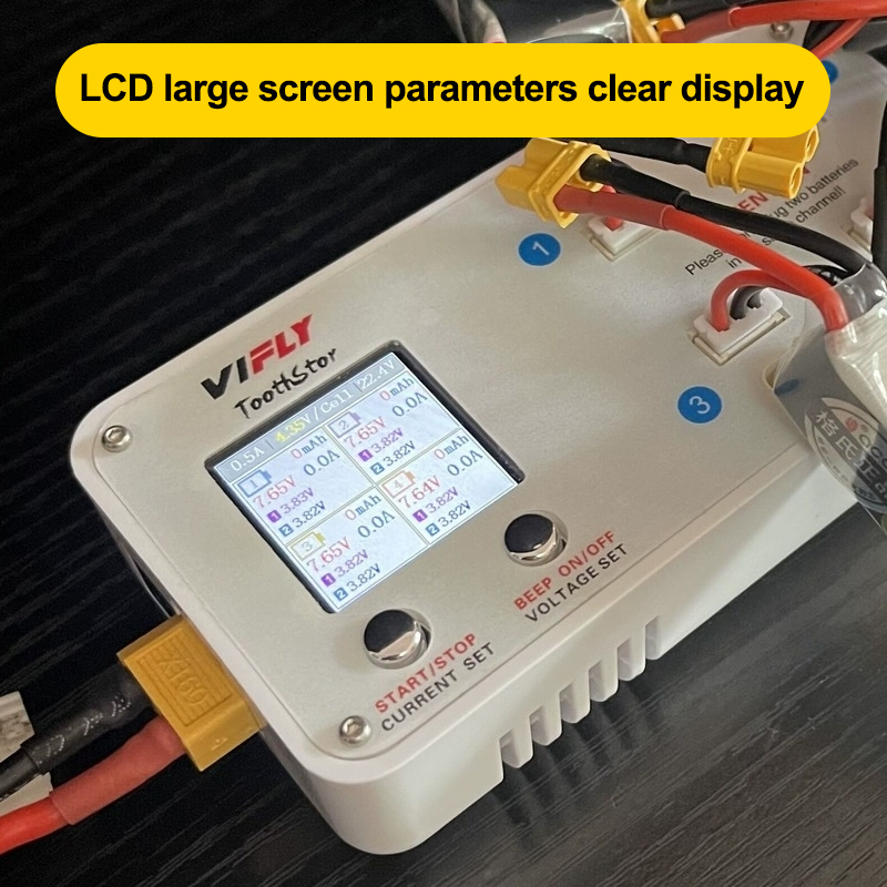 VIFLY Toothstor 4 Channel 2S L - đánh giá và giá Fpv Drone Charger